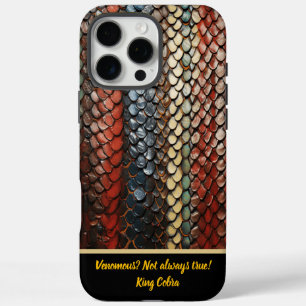 Funda iPhone 16 Pro Max Piel de serpiente vibrante que revela el arte de l