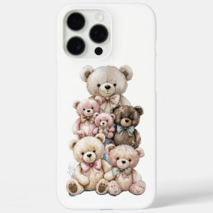 Funda iPhone 16 Pro Max Pila de Osos de peluche