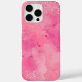 Funda iPhone 16 Pro Max Pink Watercolor Linktree | becomes Enlace de árbol