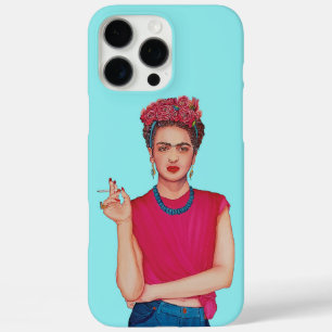 Funda iPhone 16 Pro Max pintura al óleo para mujeres de jeans azules