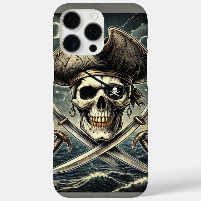 Funda iPhone 16 Pro Max Pirate Skull (Reverso )