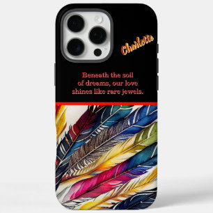 Funda iPhone 16 Pro Max Plumas de acuarela en armonía