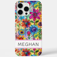 Poder Floral Retro Groovy Personalizado