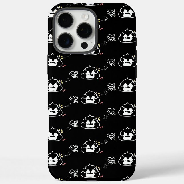 Funda iPhone 16 Pro Max Poop desolado - Brootsch the PooPoo (Reverso)