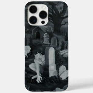 Funda iPhone 16 Pro Max Por la noche en el cementerio - Diablo