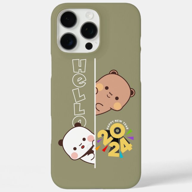 Funda iPhone 16 Pro Max Presentamos el nuevo año 2024 |  (Reverso )