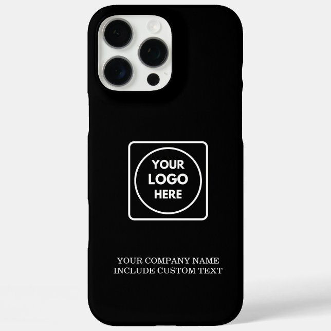 Funda iPhone 16 Pro Max Professional Business Logo Text iphone case (Reverso )