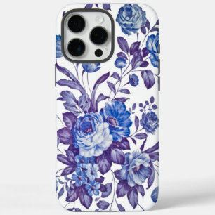 Funda iPhone 16 Pro Max Protector de patrón floral vintage en el jardín in