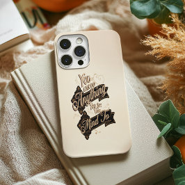 Funda iPhone 16 Pro Max Puedes Hacer Cualquier Cita Del Beige Marrón