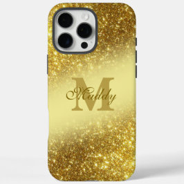 Funda iPhone 16 Pro Max purpurinoso de oro personalizado