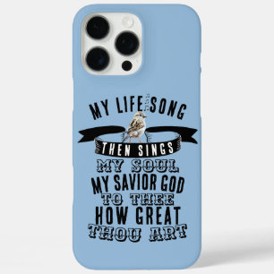 Funda iPhone 16 Pro Max Qué Grande Eres Hymnal Cute Sparrow Bird