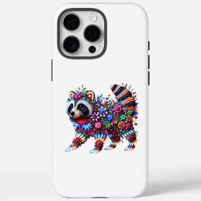 Funda iPhone 16 Pro Max Raccona con brillo encantado (Reverso)