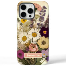 Ramo de flores prensadas vintage elegante