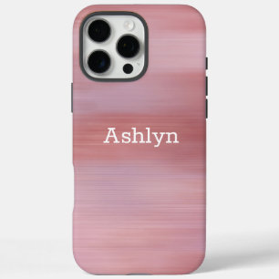 Funda iPhone 16 Pro Max Rayas de sueño rosadas