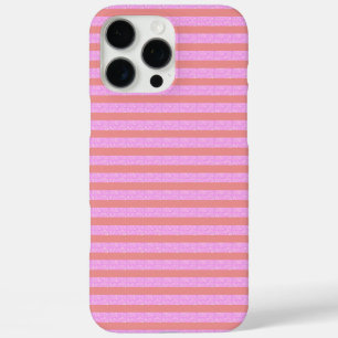 Funda iPhone 16 Pro Max Rayas geométricas rosadas