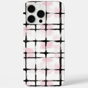 Funda iPhone 16 Pro Max Rayas Negras Rosa