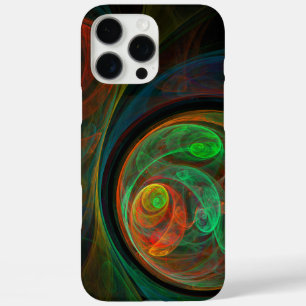 Funda iPhone 16 Pro Max Reborn Green Abstract Art