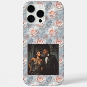 Funda iPhone 16 Pro Max Recuerdo de aniversario elegante flor de rosa foto
