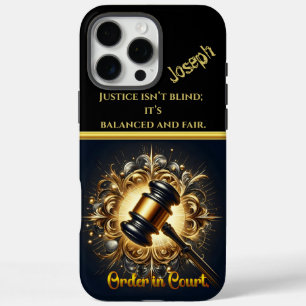 Funda iPhone 16 Pro Max Regal Gavel simboliza la justicia