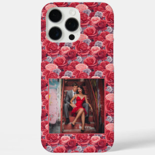 Funda iPhone 16 Pro Max Regalo de boda original foto de flor de rosa