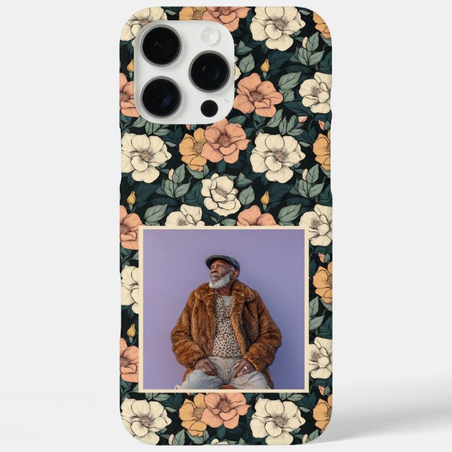 Funda iPhone 16 Pro Max Regalo de cumpleaños artístico Rosa personalizado  (Reverso )