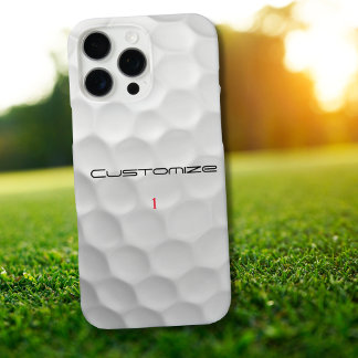Funda iPhone 16 Pro Max Regalo de Golf Personalizado con Nombre y Número P