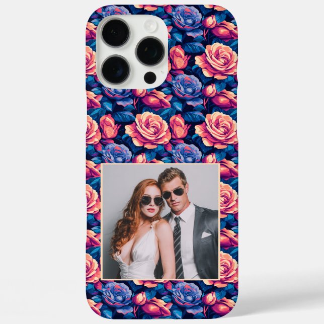 Funda iPhone 16 Pro Max Regalo de promoción chic foto de rosa  (Reverso )
