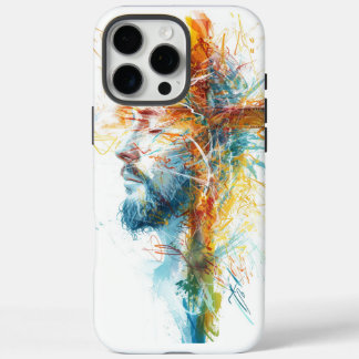 Funda iPhone 16 Pro Max Regalo del Día de Pascua, cruz de Jesús Vintage