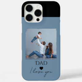 Funda iPhone 16 Pro Max Regalo del Día del Padre con foto y papá, te amo