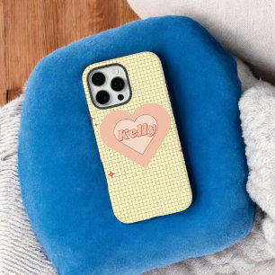 Funda iPhone 16 Pro Max Regalo El día de San Valentín de crema de corazón 
