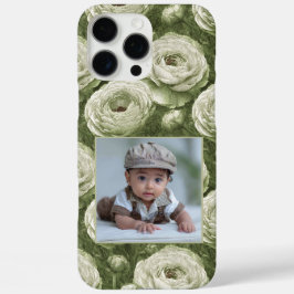 Funda iPhone 16 Pro Max Regalo personalizado de ranúnculos para mujeres ch