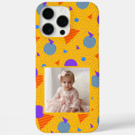 Funda iPhone 16 Pro Max Regalos personales audaces patrón Memphis