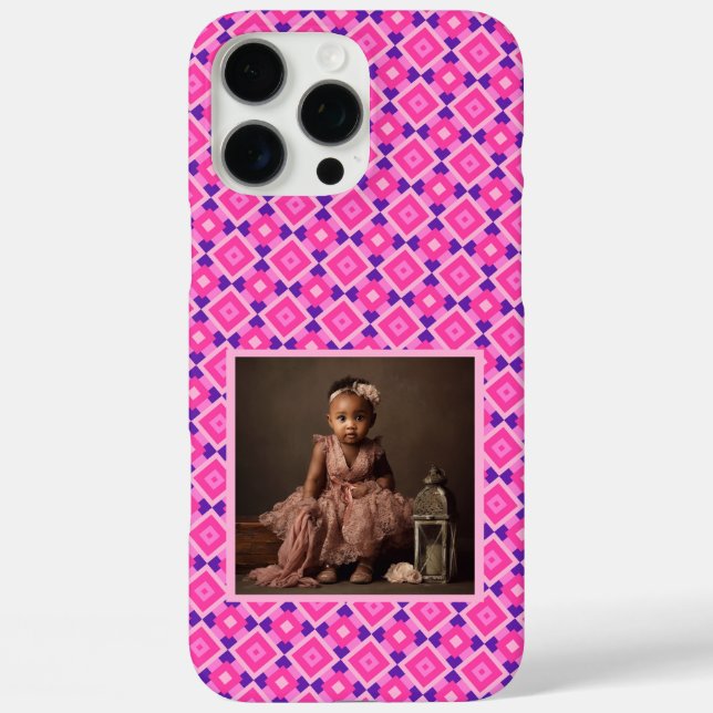 Funda iPhone 16 Pro Max Regalos únicos para mejores amigos con patrón cuad (Reverso )