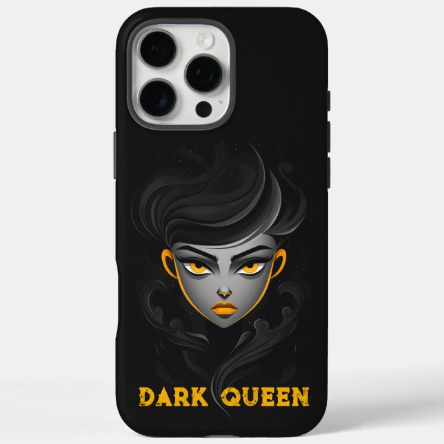 Funda iPhone 16 Pro Max Reina negra furiosa (Reverso)