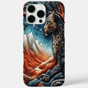 Funda iPhone 16 Pro Max Reino del Leopardo: Una Vista Escénica