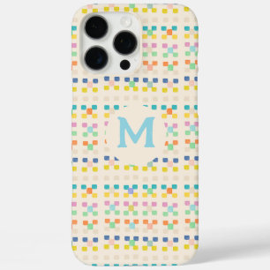 Funda iPhone 16 Pro Max Resumen de acuarela moderna monograma personalizad