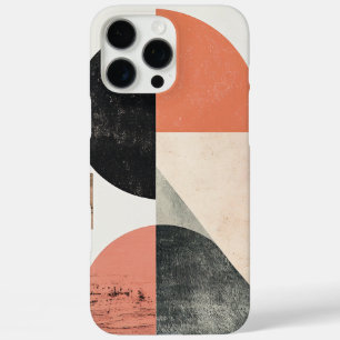 Funda iPhone 16 Pro Max Resumen de arte geométrico con texturas naturales