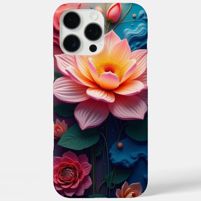 Funda iPhone 16 Pro Max Resumen de Flor (Reverso )