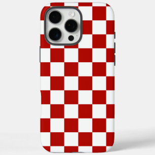 Funda iPhone 16 Pro Max Retro geométrico rojo cuadrado