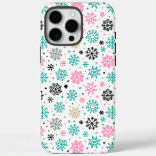 Funda iPhone 16 Pro Max Retro Snowflakes