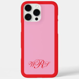 Funda iPhone 16 Pro Max Rojo rosa monocromático