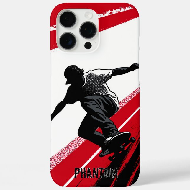 Funda iPhone 16 Pro Max Rojo y blanco (Reverso )