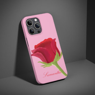 Funda iPhone 16 Pro Max Rosa con estuche para iPhone rosa rojo