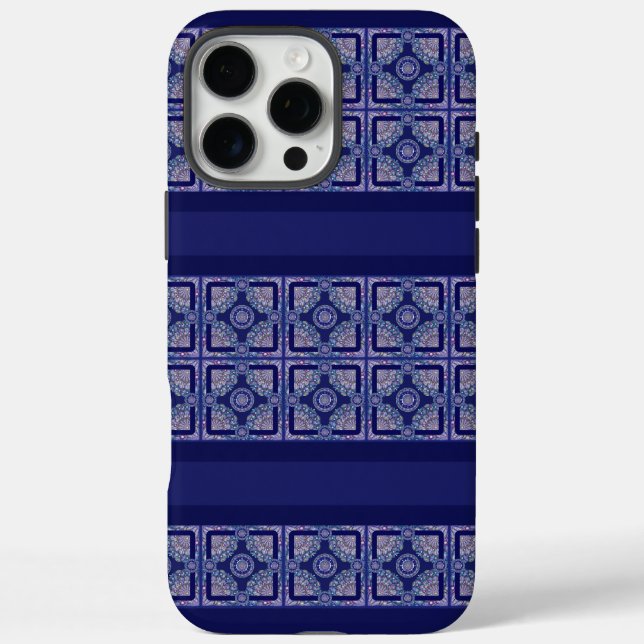 Funda iPhone 16 Pro Max Rosario azul (Reverso)
