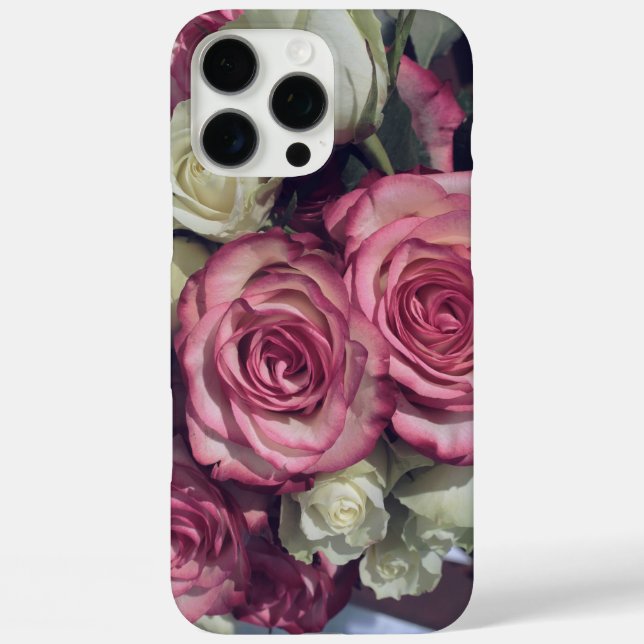 Funda iPhone 16 Pro Max Rosas (Reverso )