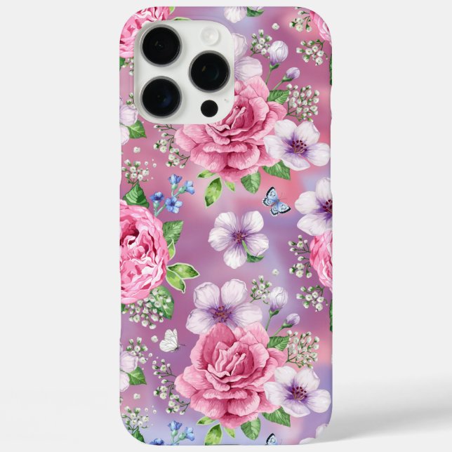 Funda iPhone 16 Pro Max Rosas rosas rosas (Reverso )