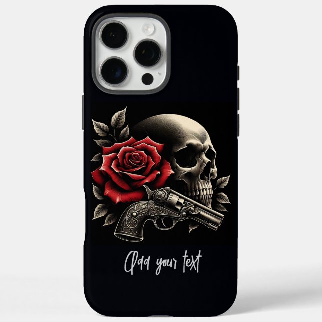 Funda iPhone 16 Pro Max RoseSkull (Reverso)