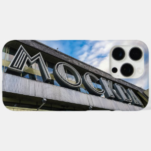 Funda iPhone 16 Pro Max Rótulo de la estación ferroviaria de Moscú