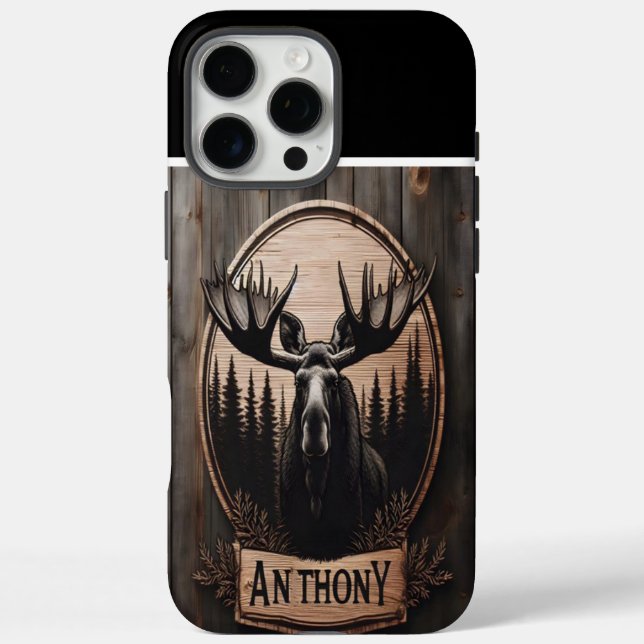 Funda iPhone 16 Pro Max Rótulo de Moosewood de Anthony (Reverso)