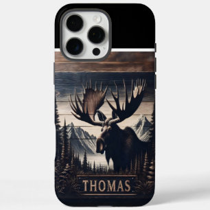 Funda iPhone 16 Pro Max Rótulo Moose & Mountains